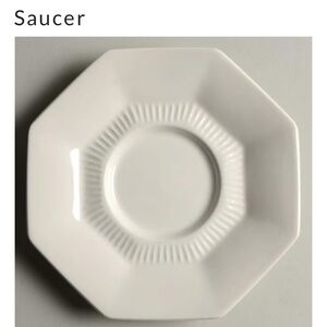 A Set of 5 Saucers from Independence White by Independence